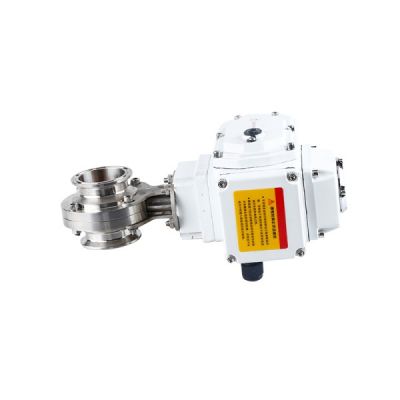 Sanitary Electric Tri-clamp Butterfly Valve