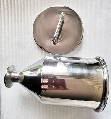 Heyi bigger food grade manual stainless steel dose 304 stainless hopper 13l