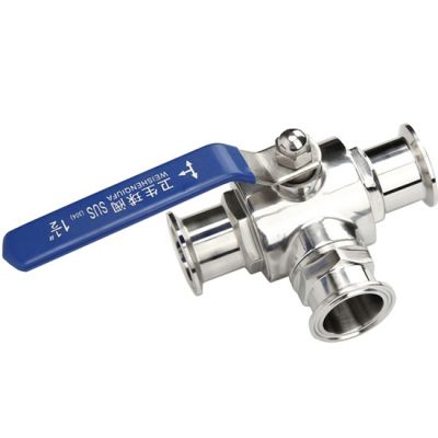 Sanitary Tri Clamp Ball Valve 3-Way